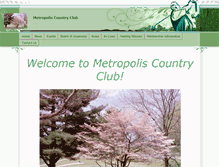 Tablet Screenshot of metropoliscountryclub.net